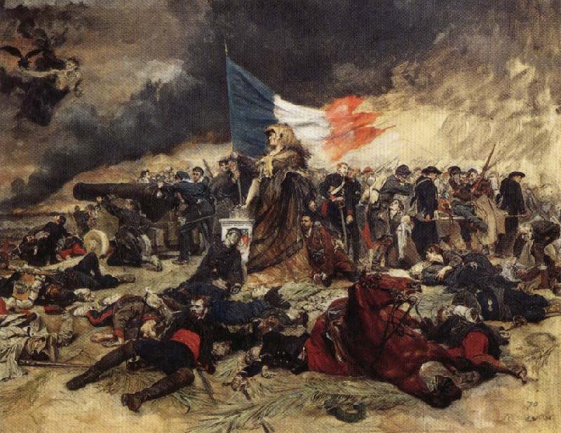 Ernest Meissonier The Siege of Paris oil painting picture